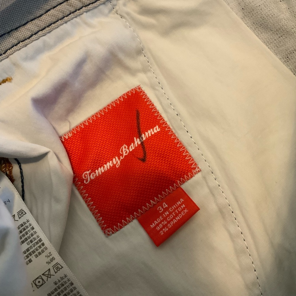 Tommy‎ Bahama Men's Shorts Size 34 Blue Floral Relaxed Fit Casual Vacation - Picture 3 of 3